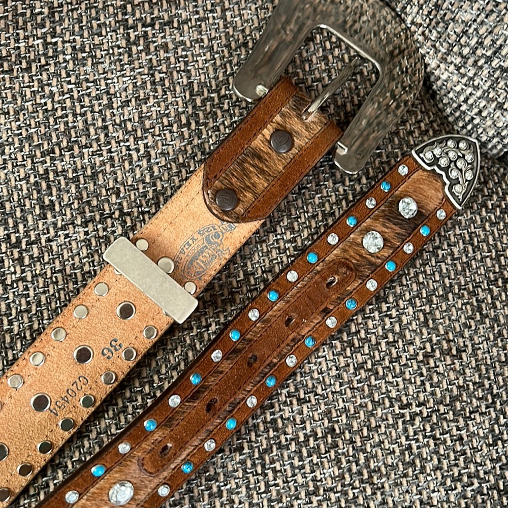 Justin Dallas Crystal Belt size 36 - Picture 2 of 6